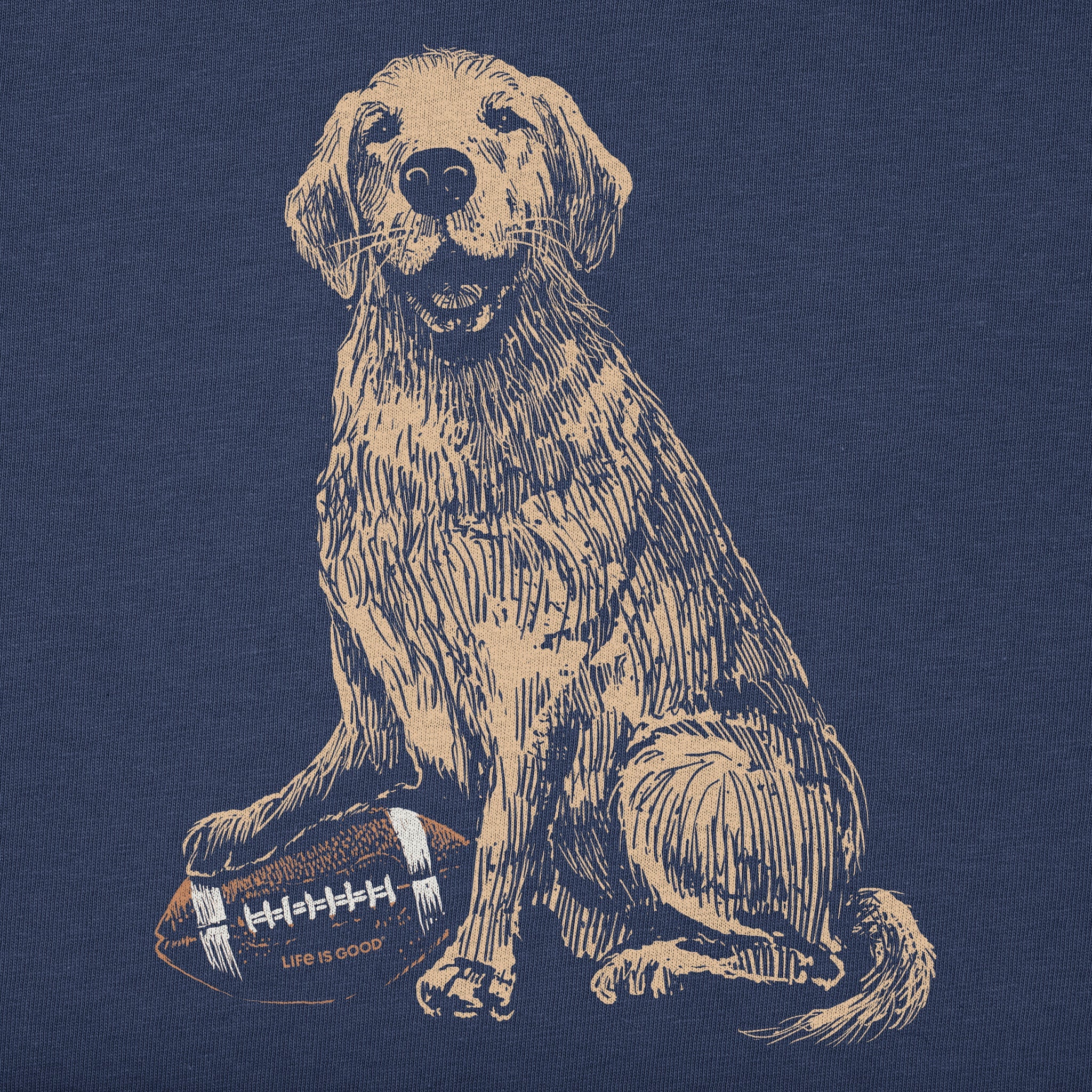 Women's Golden Football Short Sleeve Crusher Boxy Tee