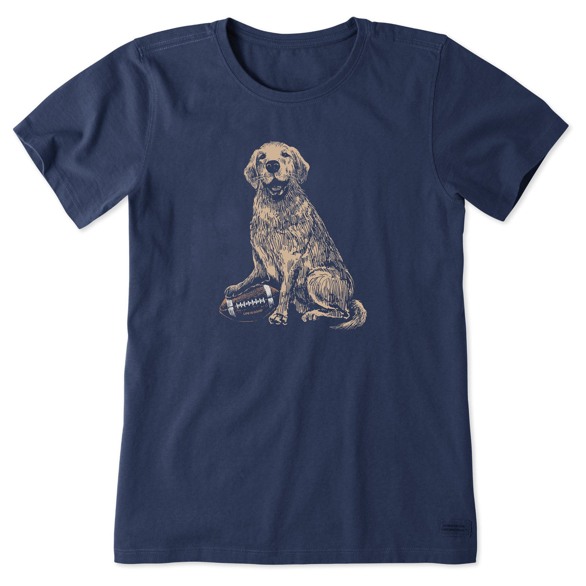 Women's Golden Football Short Sleeve Tee