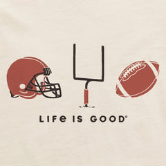 Women's Football Trio Short Sleeve Crusher Tee