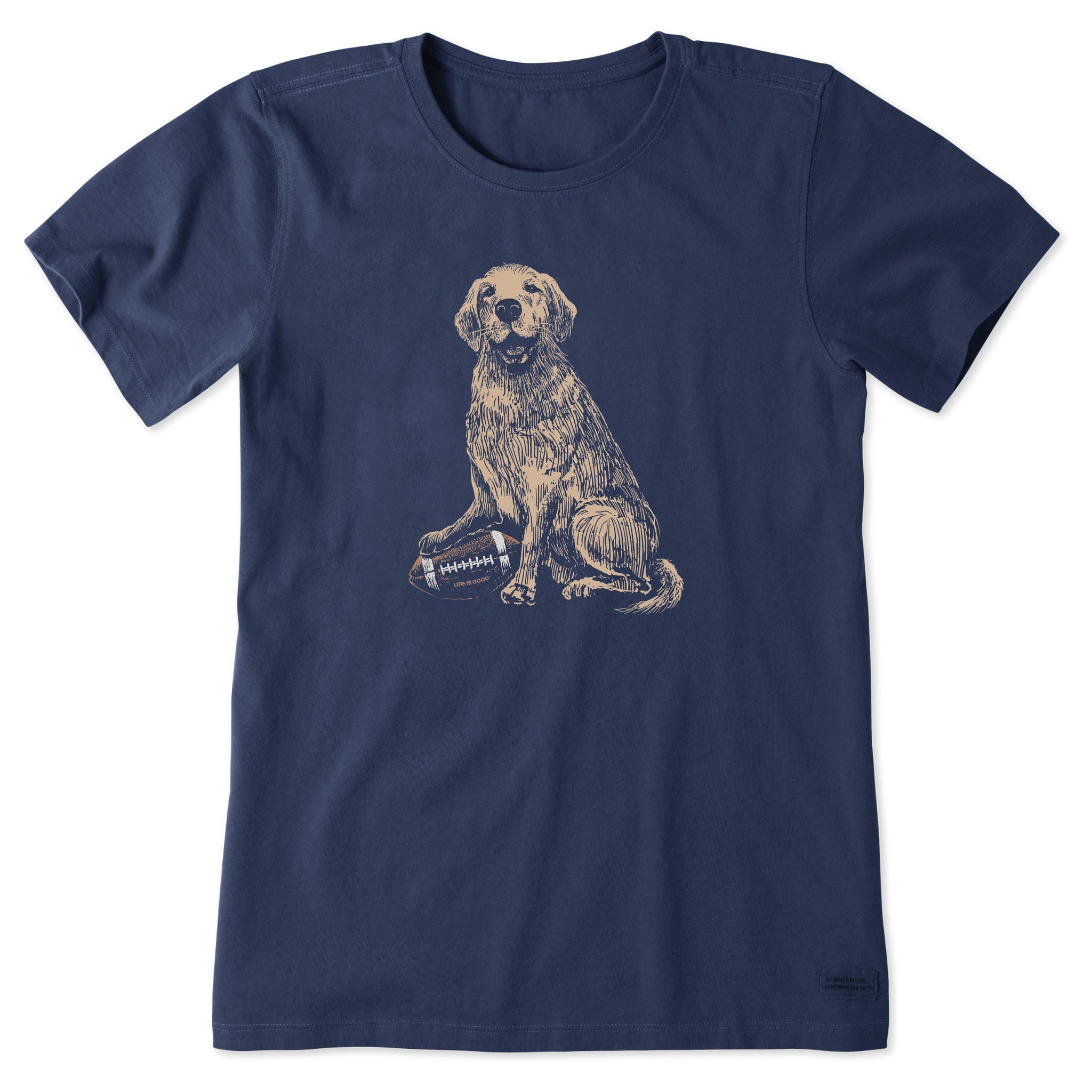 Women's Golden Football Short Sleeve Tee