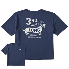 Women's 3rd and Long Short Sleeve Crusher Boxy Tee