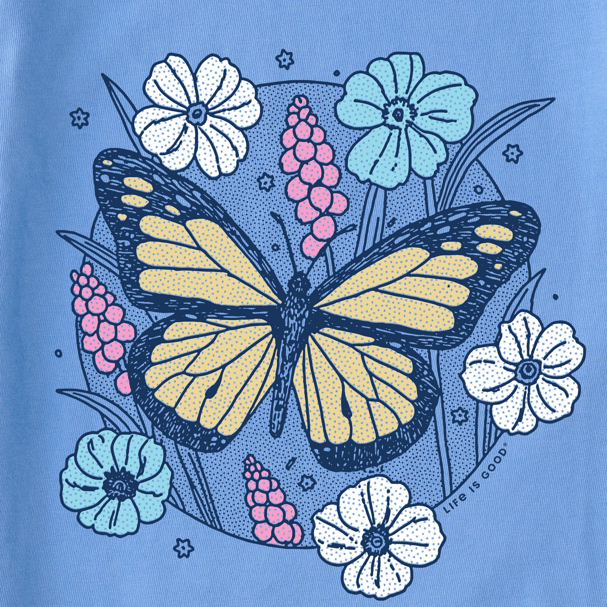 Kids Butterfly Bloom Short Sleeve Crusher Tee