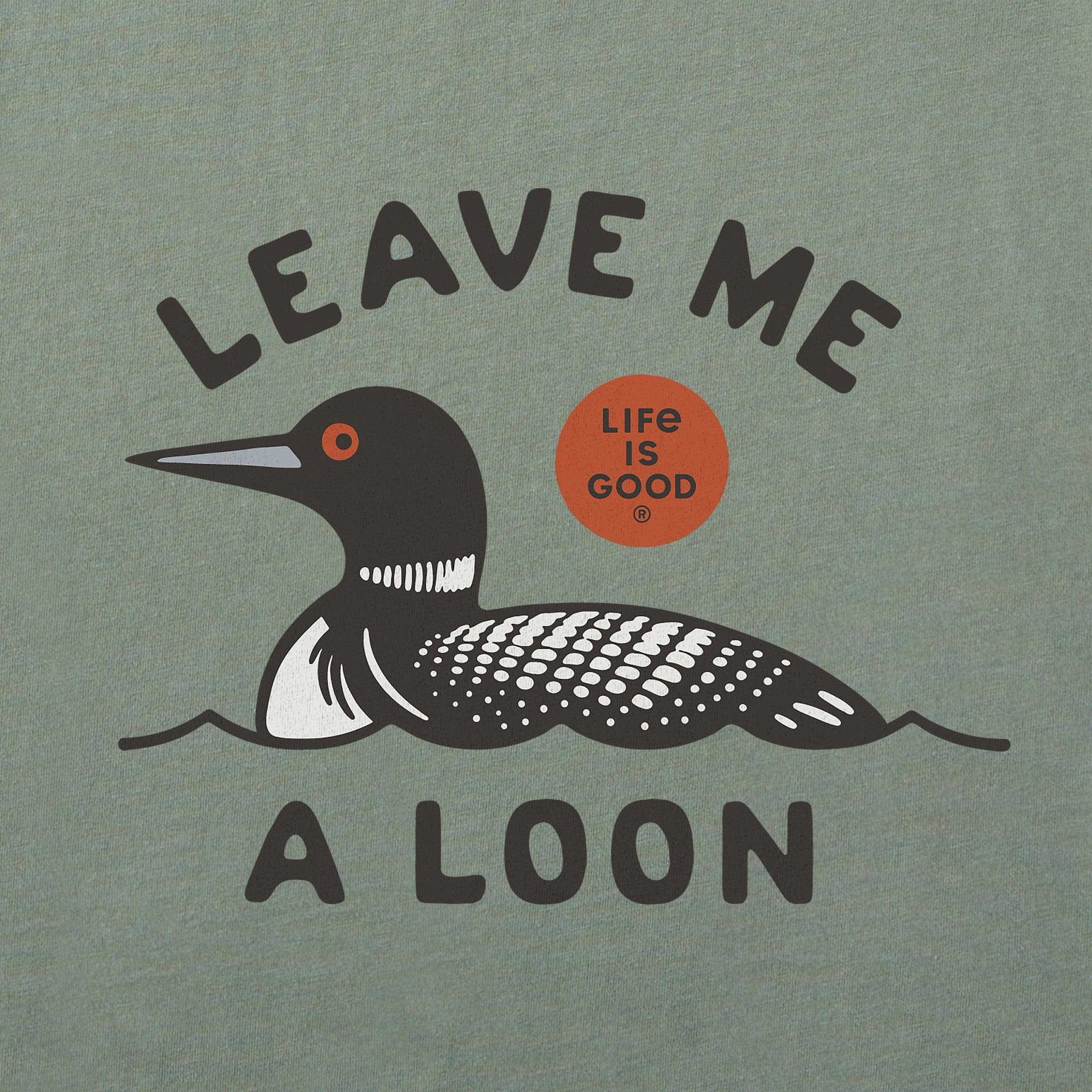 Women's Leave Me a Loon Short Sleeve Crusher Boxy Tee