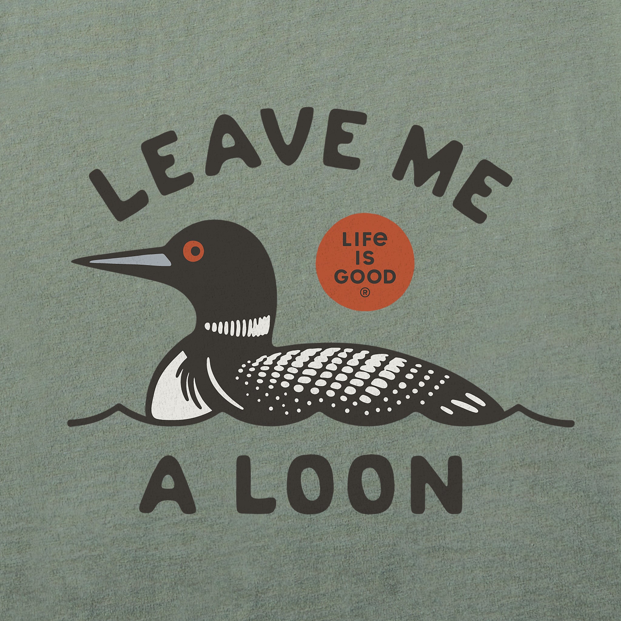 Women's Leave Me a Loon Short Sleeve Crusher Vee