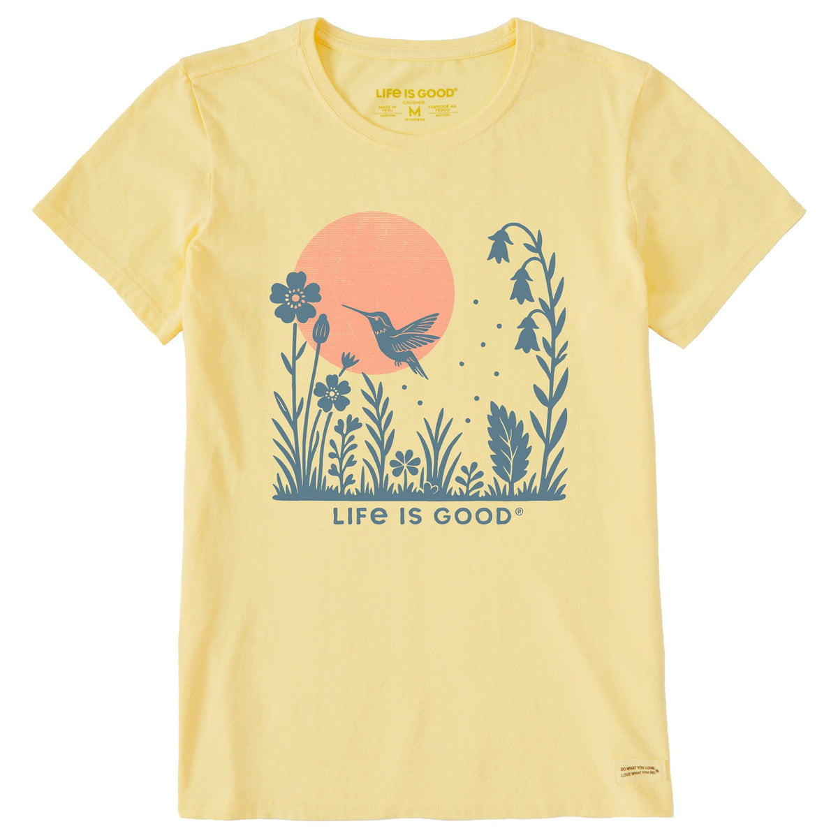 Women's Hummingbird Sunrise Short Sleeve Crusher Tee