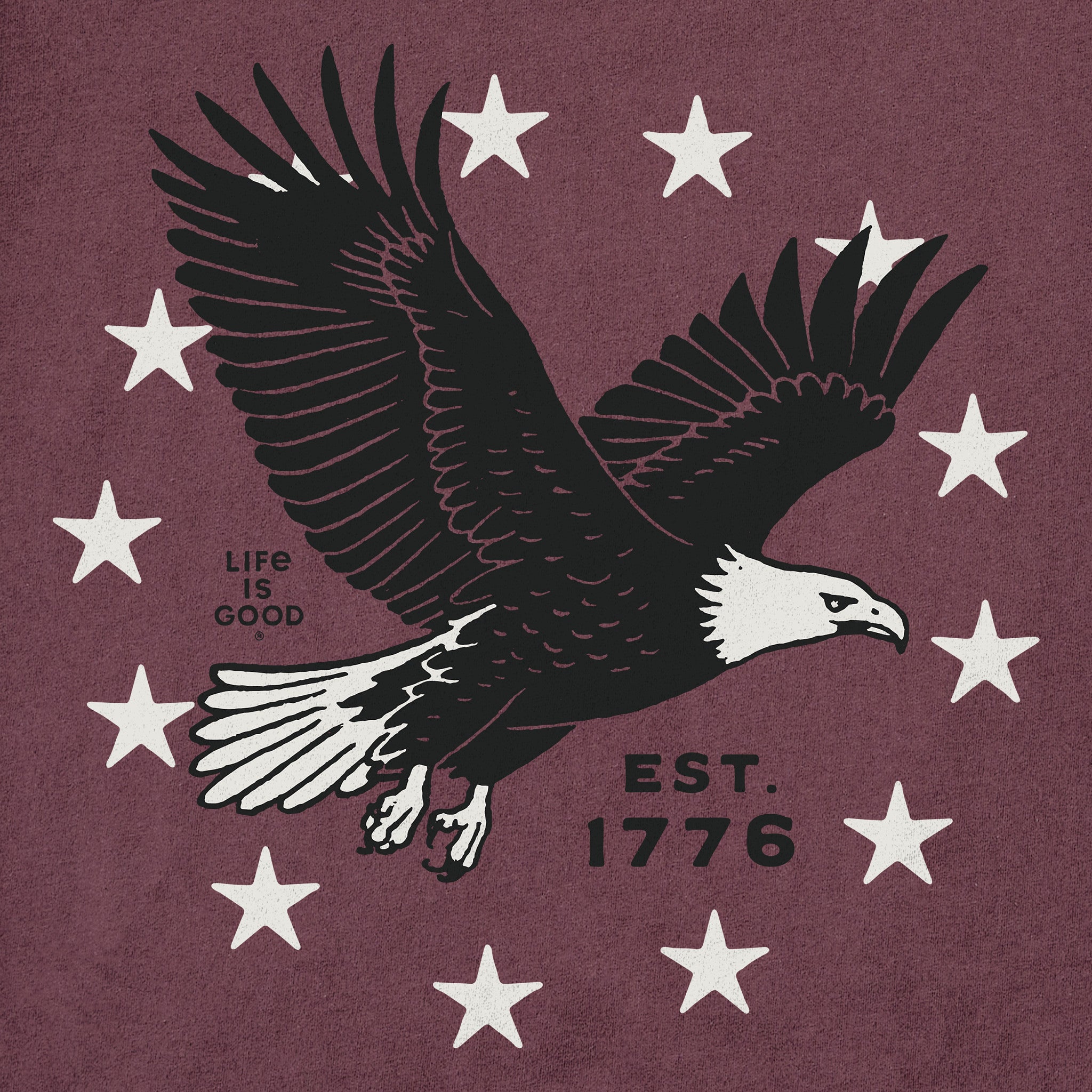 Women's Eagle Stars Short Sleeve Crusher Tee