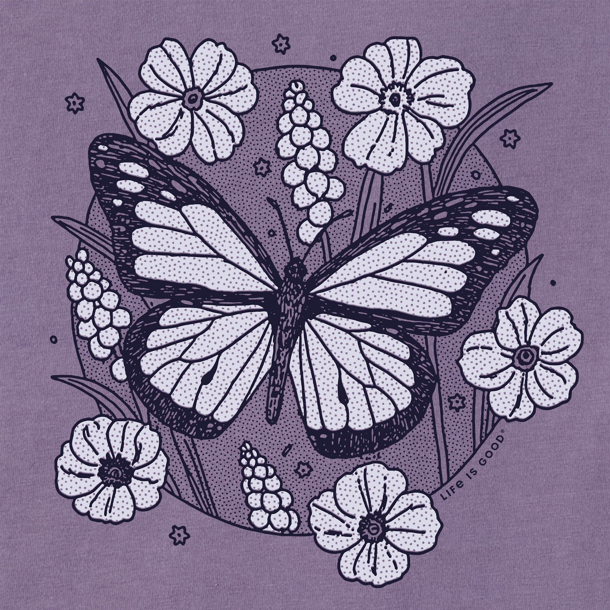 Women's Butterfly Bloom Short Sleeve Crusher Tee