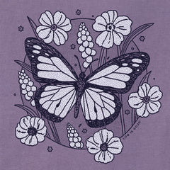 Women's Butterfly Bloom Short Sleeve Crusher Tee