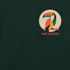 Men's Abstract Toucan Short Sleeve Crusher Tee