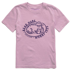Kids Read More Cat Short Sleeve Crusher Tee