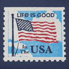 Men's USA Flag Stamp Short Sleeve Tee