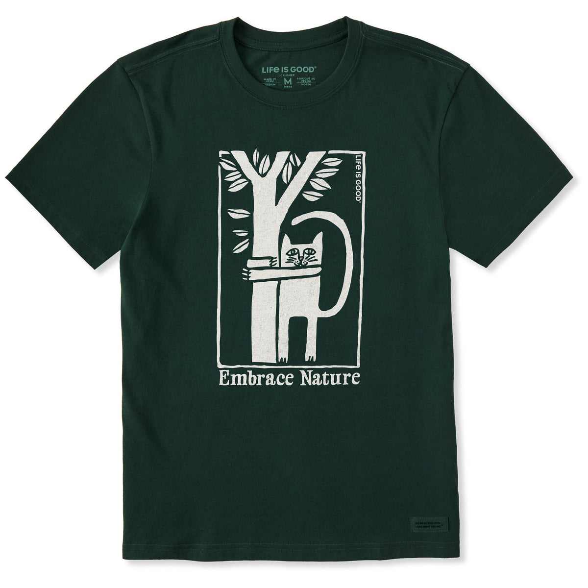 Men's Embrace Nature Cat Short Sleeve Crusher Tee
