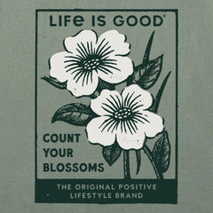 Women's Count Your Blossoms Stamp Short Sleeve Crusher Boxy Tee