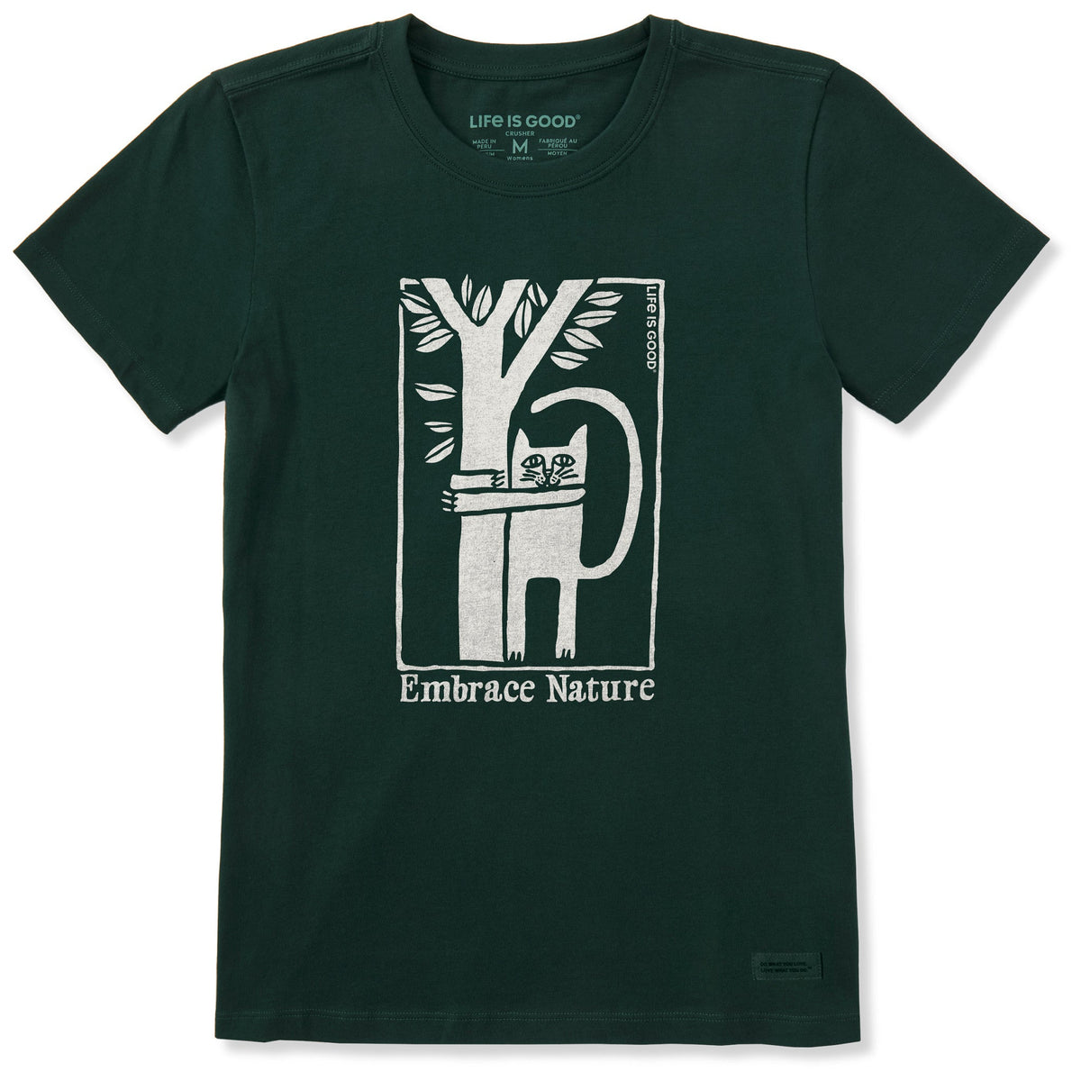 Women's Embrace Nature Cat Short Sleeve Crusher Tee