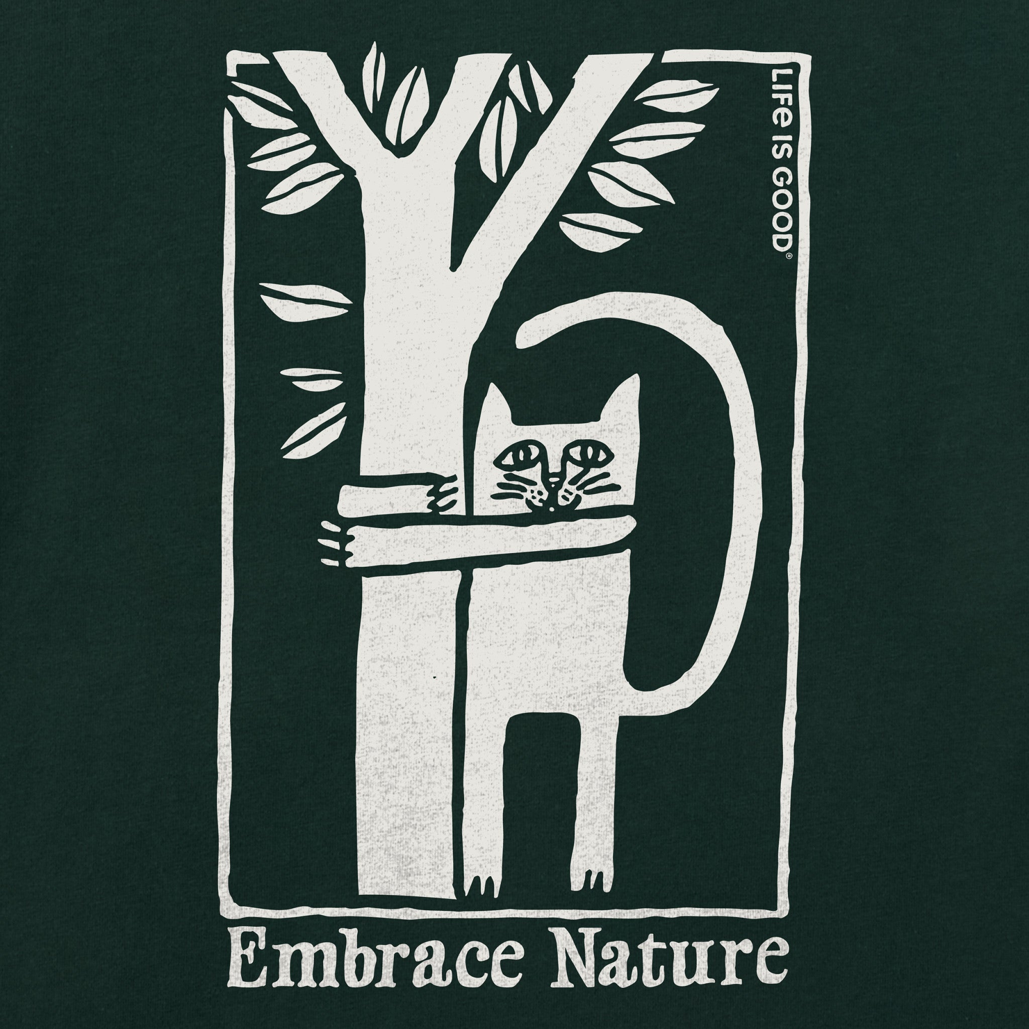 Women's Embrace Nature Cat Short Sleeve Crusher Tee