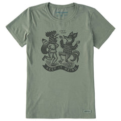 Women's Keep it Weird Chicken Fox Short Sleeve Crusher Tee