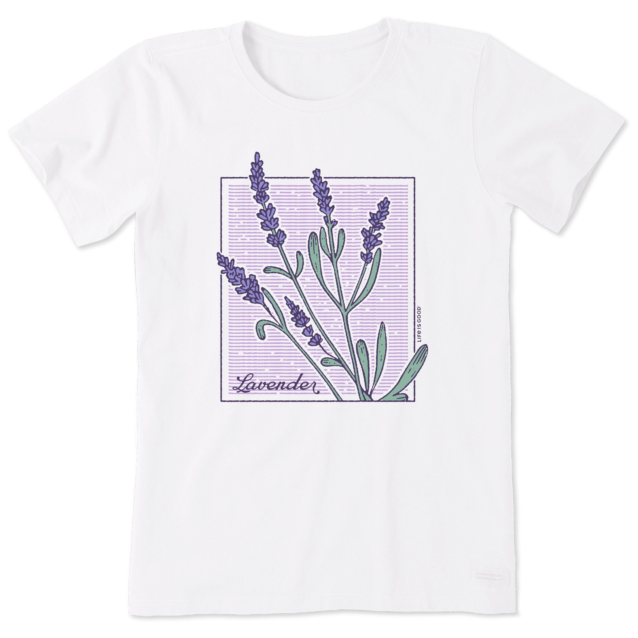 Women's Lavender Box Short Sleeve Tee