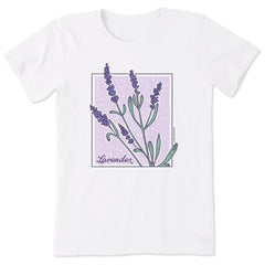 Women's Lavender Box Short Sleeve Tee