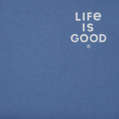 Men's Life is Good Among the Waves Whale Short Sleeve Tee