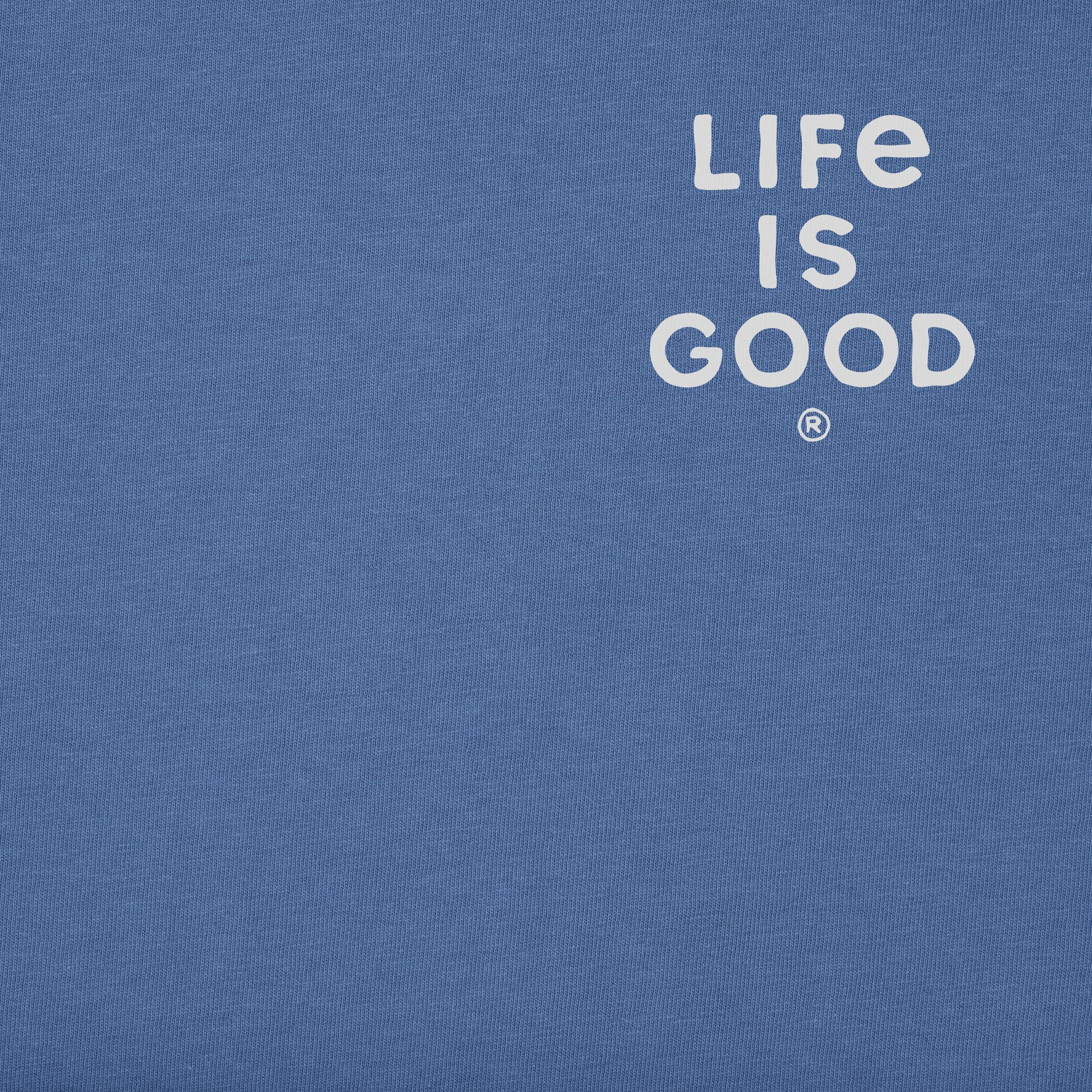 Men's Life is Good Among the Waves Whale Short Sleeve Tee