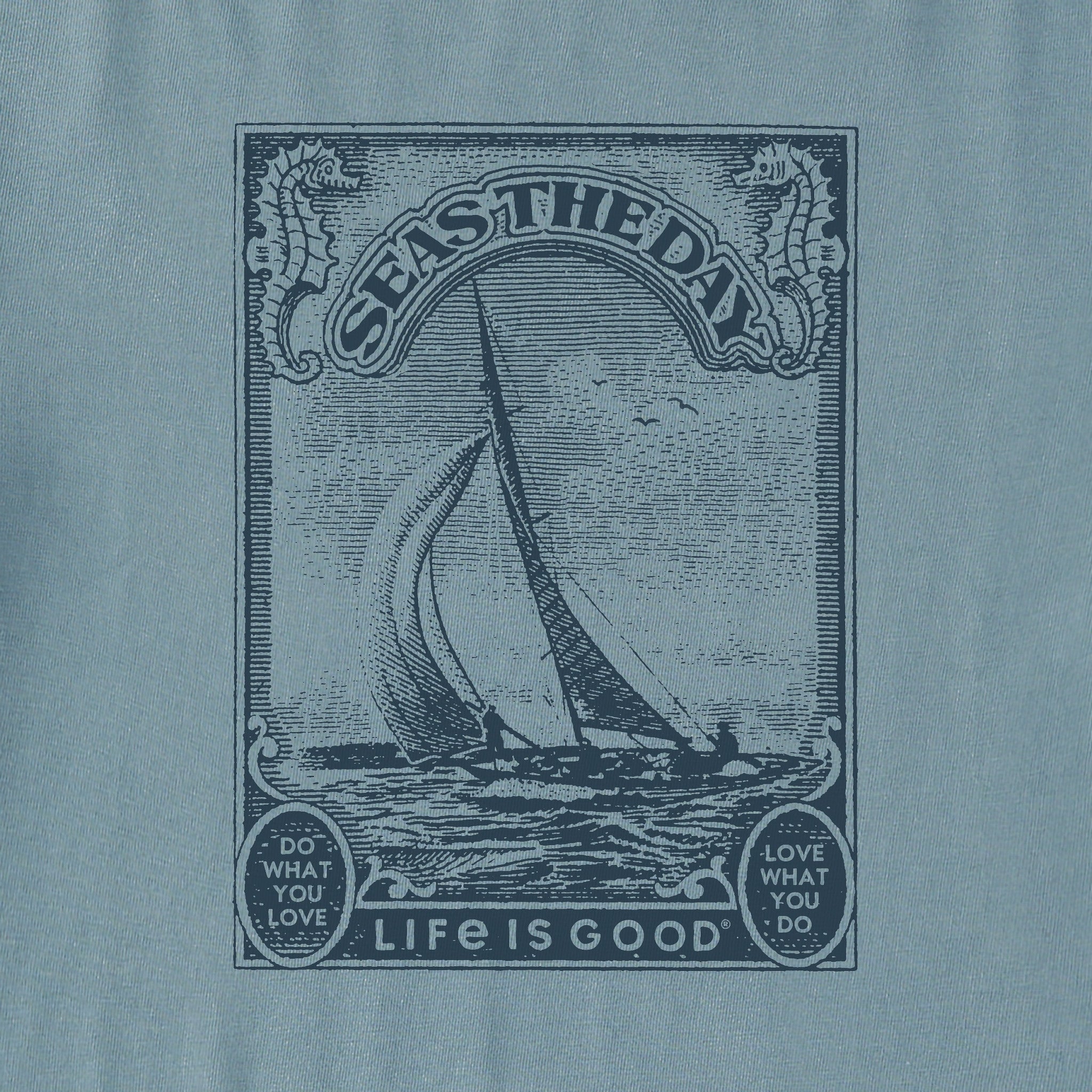 Men's Seas the Day Frame Short Sleeve Crusher Tee