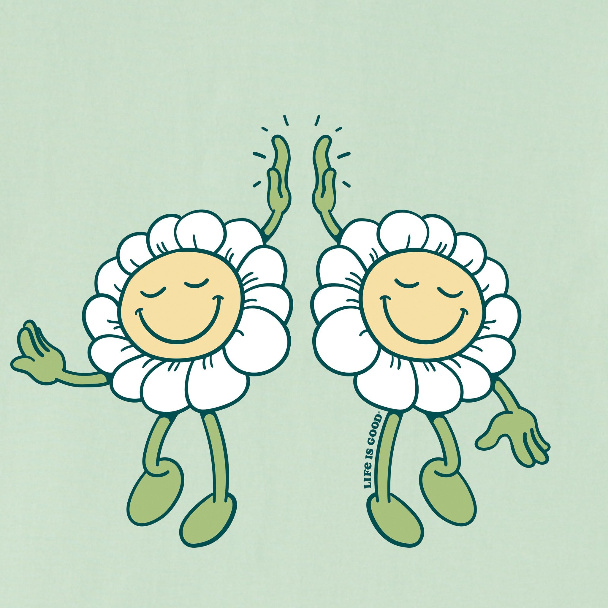 Kids Daisy Hi Five Short Sleeve Crusher Tee