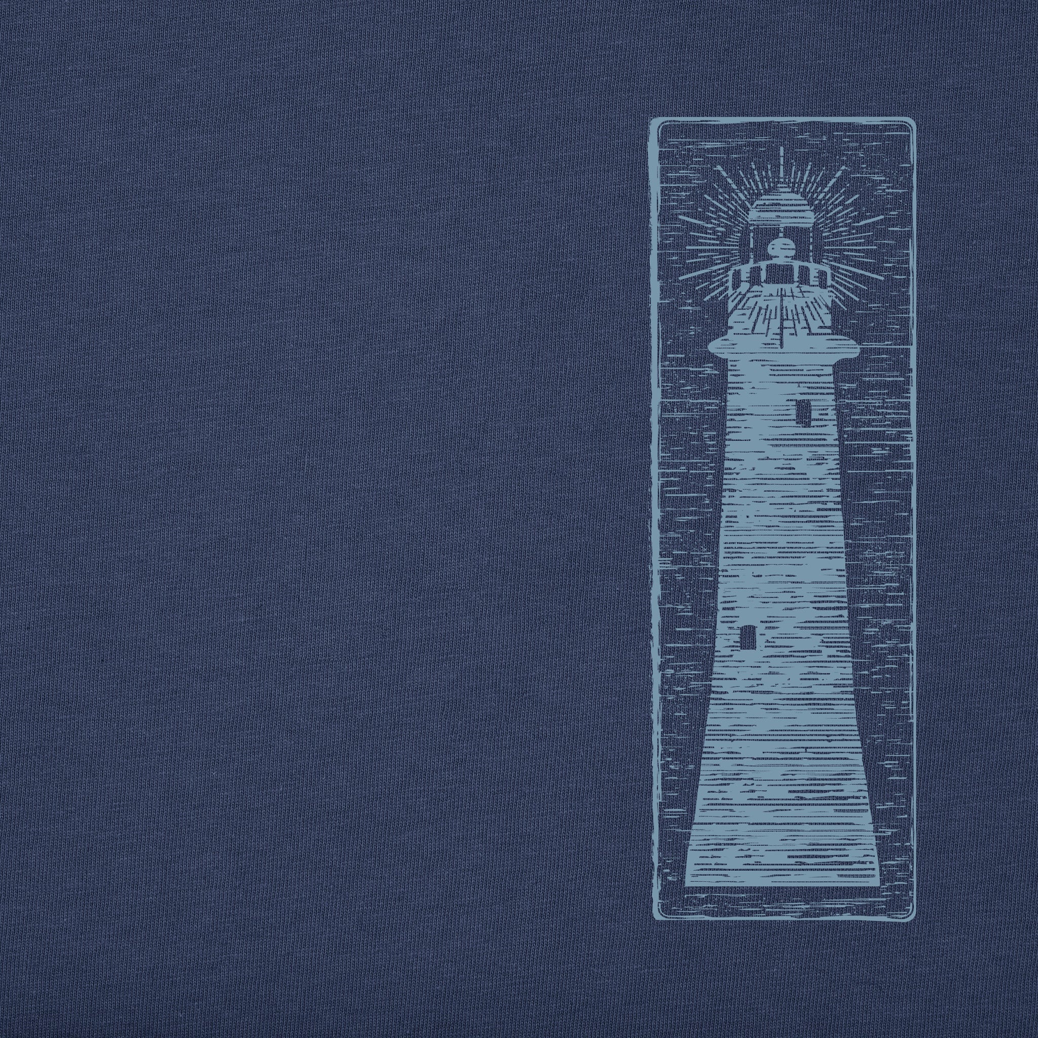 Men's Lighthouse Woodblock Short Sleeve Crusher Tee
