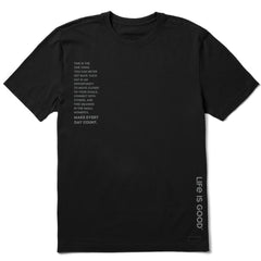 Men's Make Everyday Count Quote Short Sleeve Crusher Tee