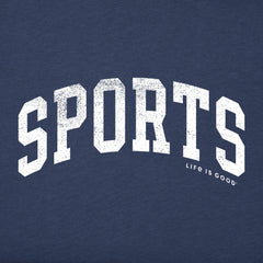 Men's Sports Athletic Arch Short Sleeve Crusher Tee