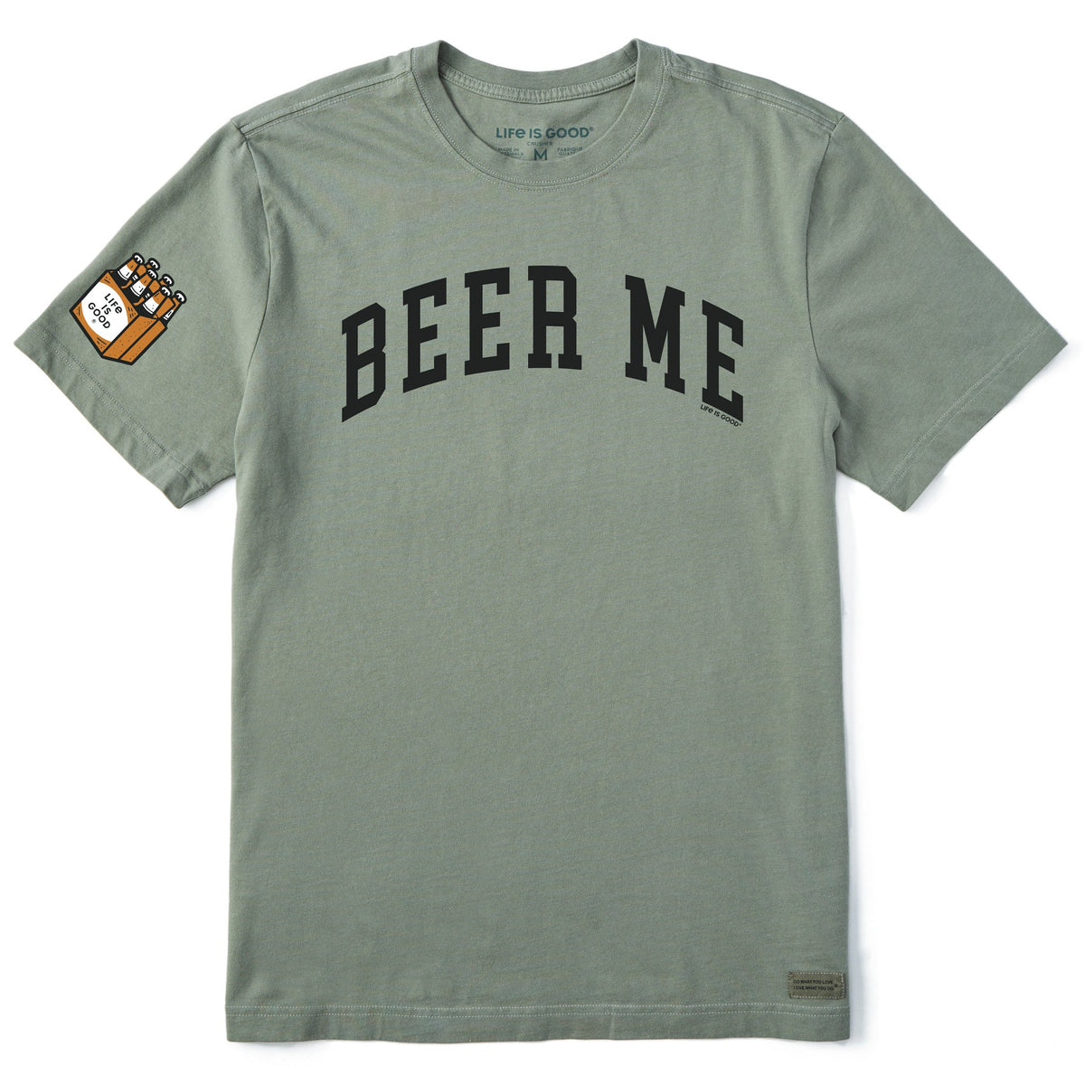 Men's Beer Me Arch Short Sleeve Crusher Tee