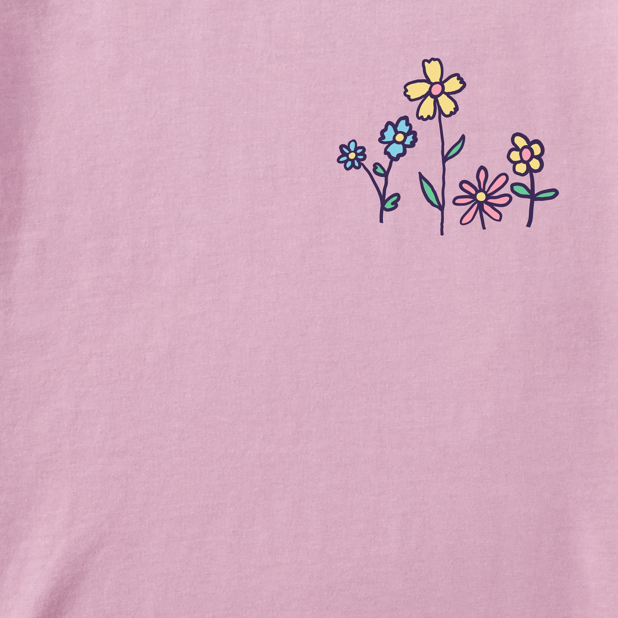 Flower Pup Short Sleeve Toddler Crusher Tee