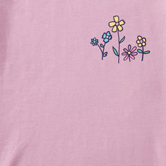 Flower Pup Short Sleeve Toddler Crusher Tee