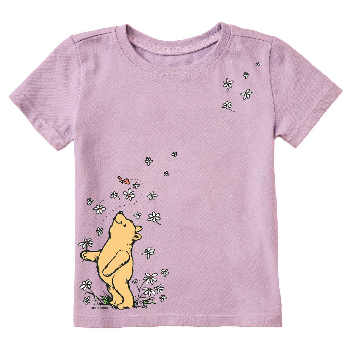Winnie Flowers Short Sleeve Toddler Crusher Tee