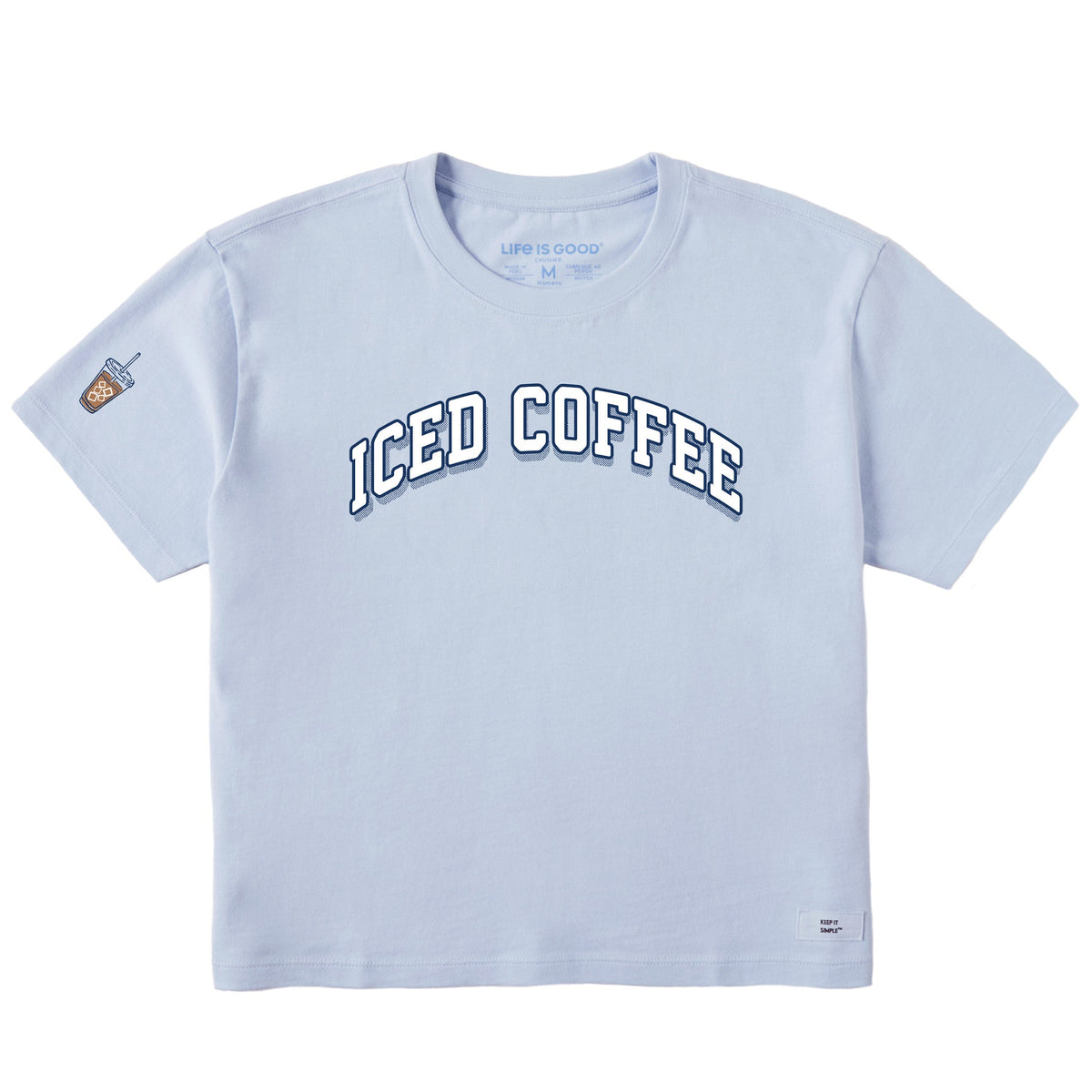 Women's Iced Coffee Arch Short Sleeve Crusher Boxy Tee