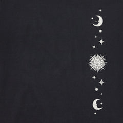 Women's Celestial Moon and Stars Short Sleeve Crusher Tee