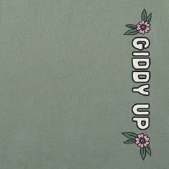 Women's Giddy Up Cowgirl Boots Short Sleeve Crusher Tee