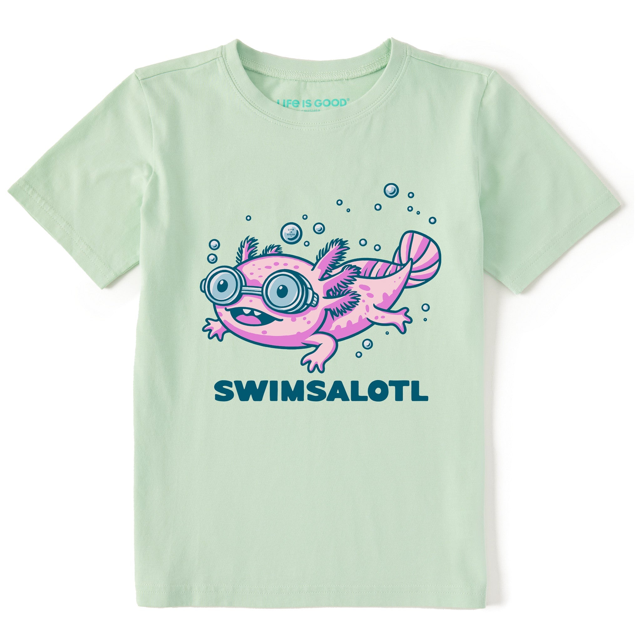 Kids Swimsalotl Short Sleeve Crusher Tee