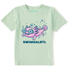 Kids Swimsalotl Short Sleeve Crusher Tee