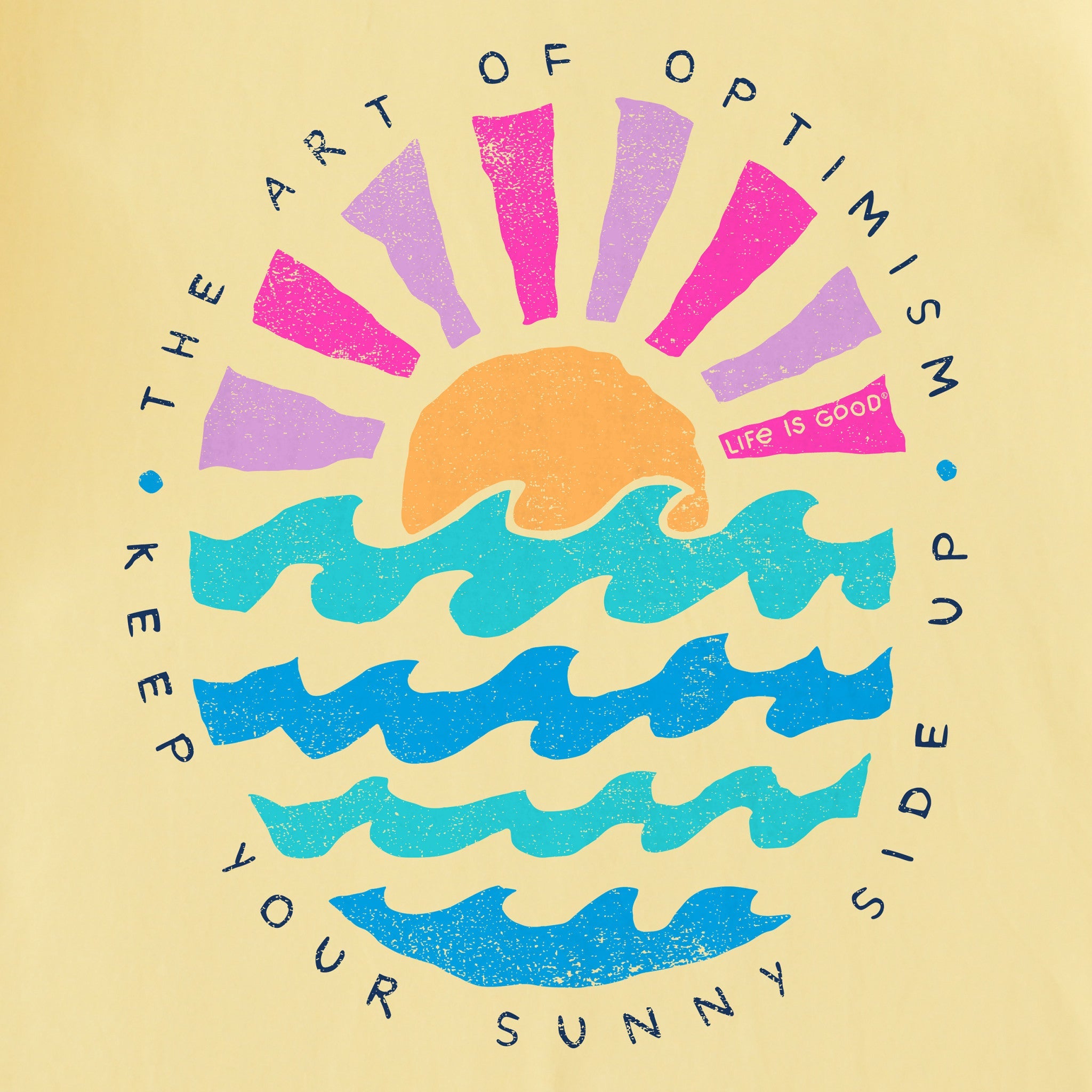 Kids Sun Ocean Sunny Side Up Short Sleeve Crusher Tee