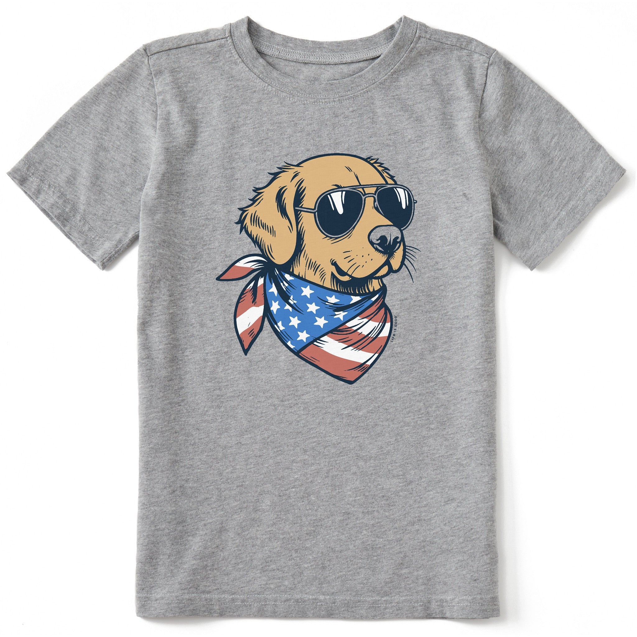 Kids Golden Patriot Short Sleeve Crusher Tee