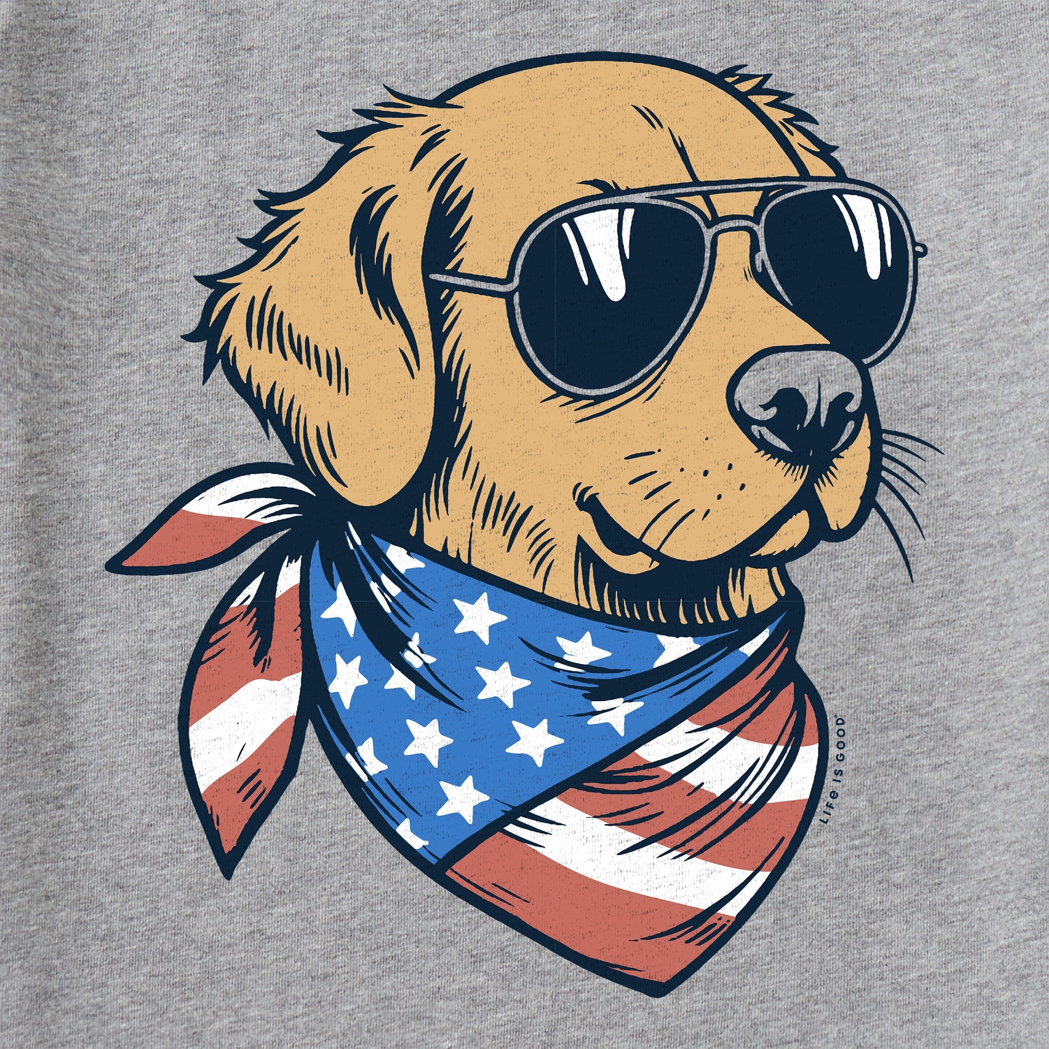 Kids Golden Patriot Short Sleeve Crusher Tee