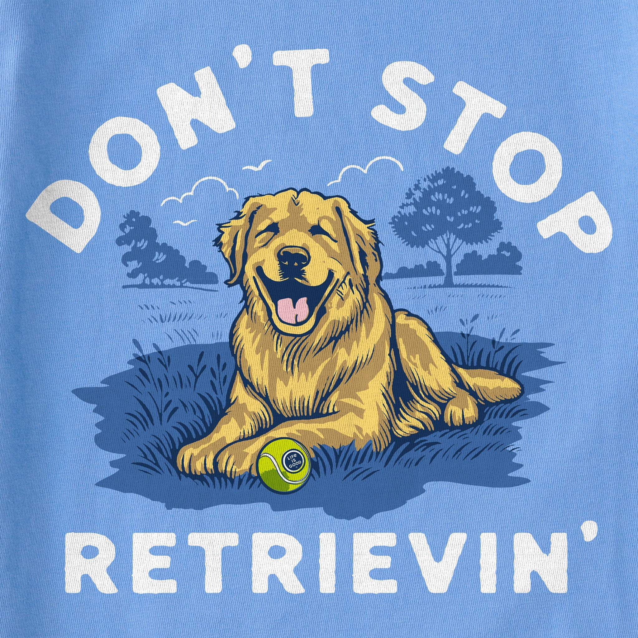 Kids Don't Stop Retrievin' Golden Short Sleeve Crusher Tee
