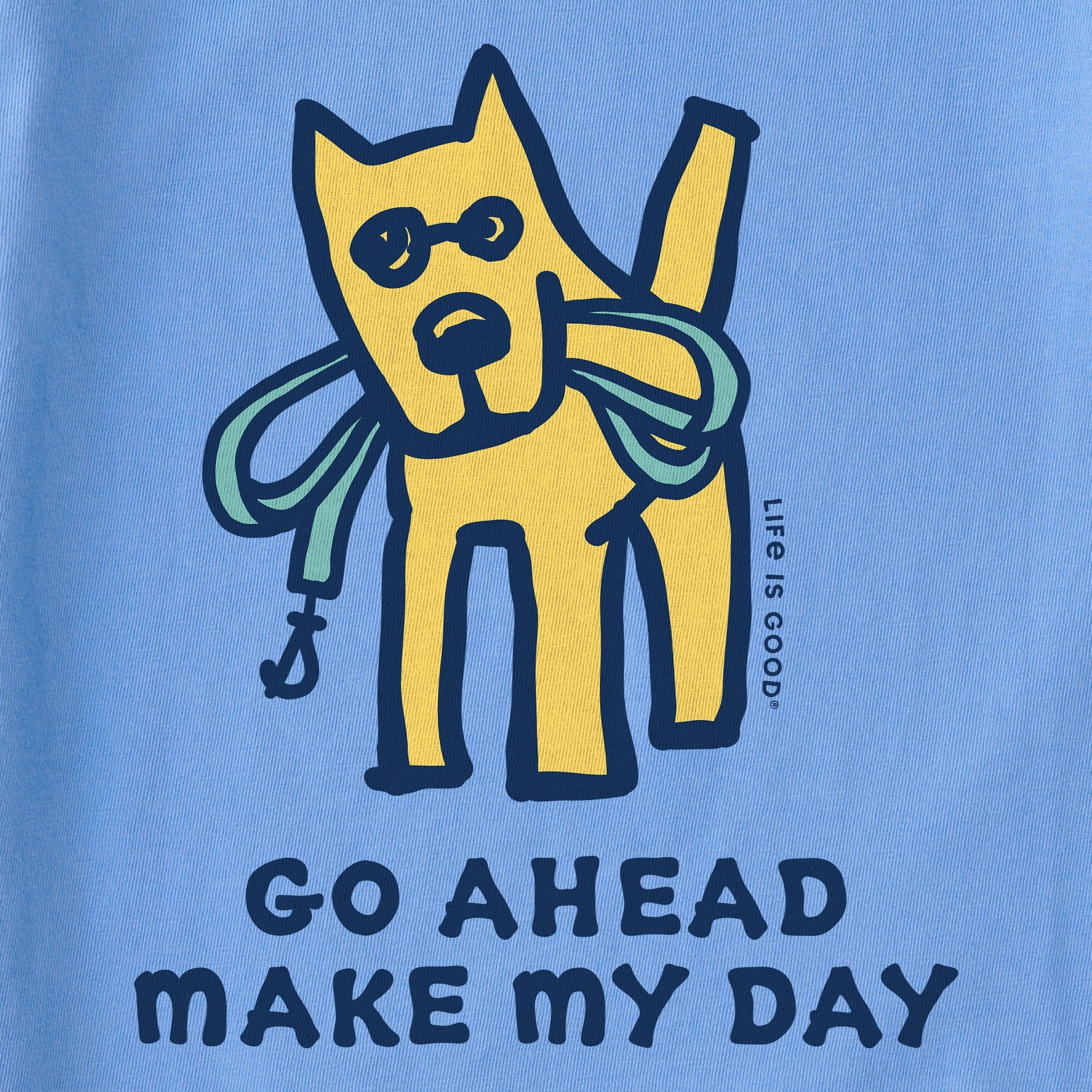 Women's Go Ahead Make My Day Long Sleeve Crusher Tee