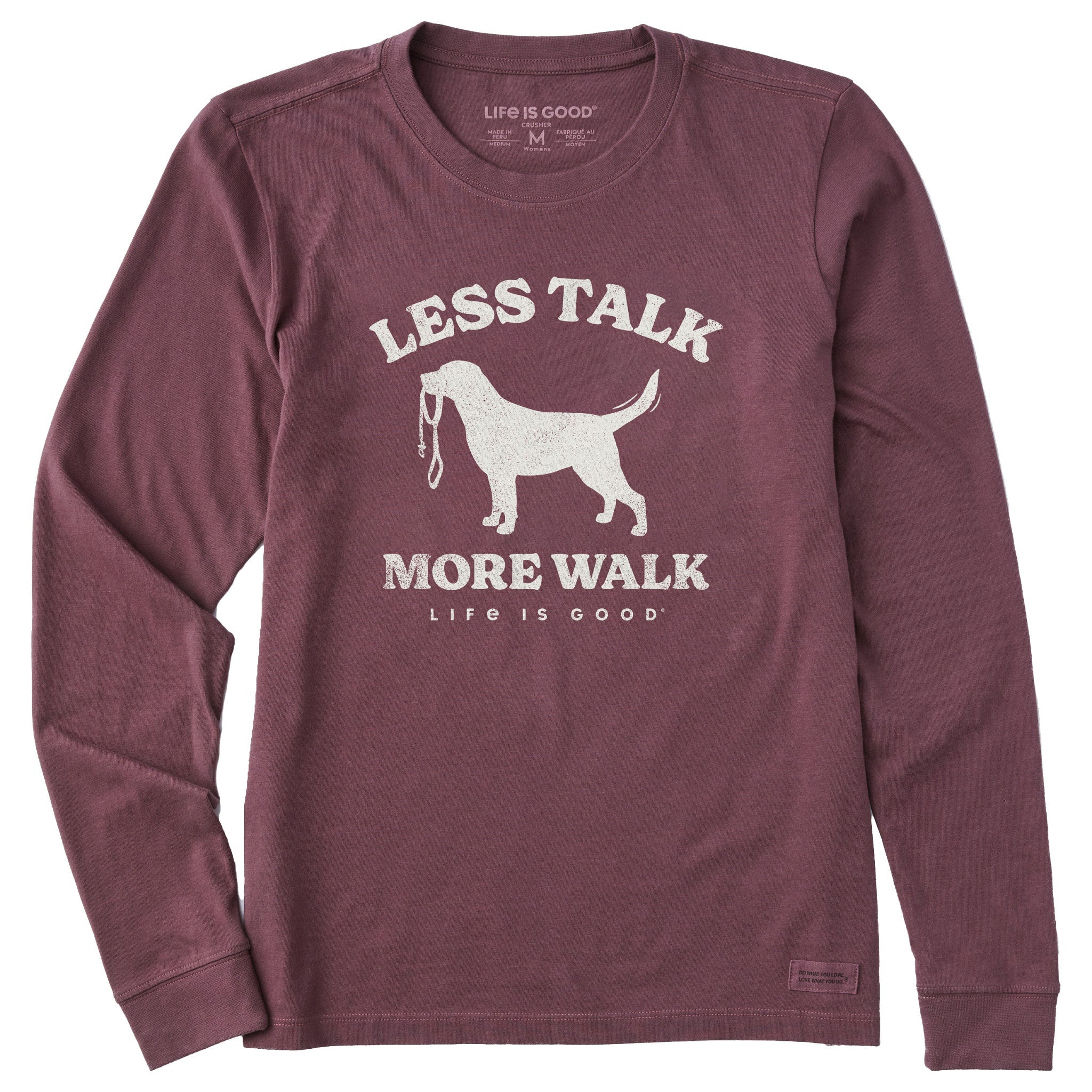 Women's Less Talk More Walk Long Sleeve Crusher Tee