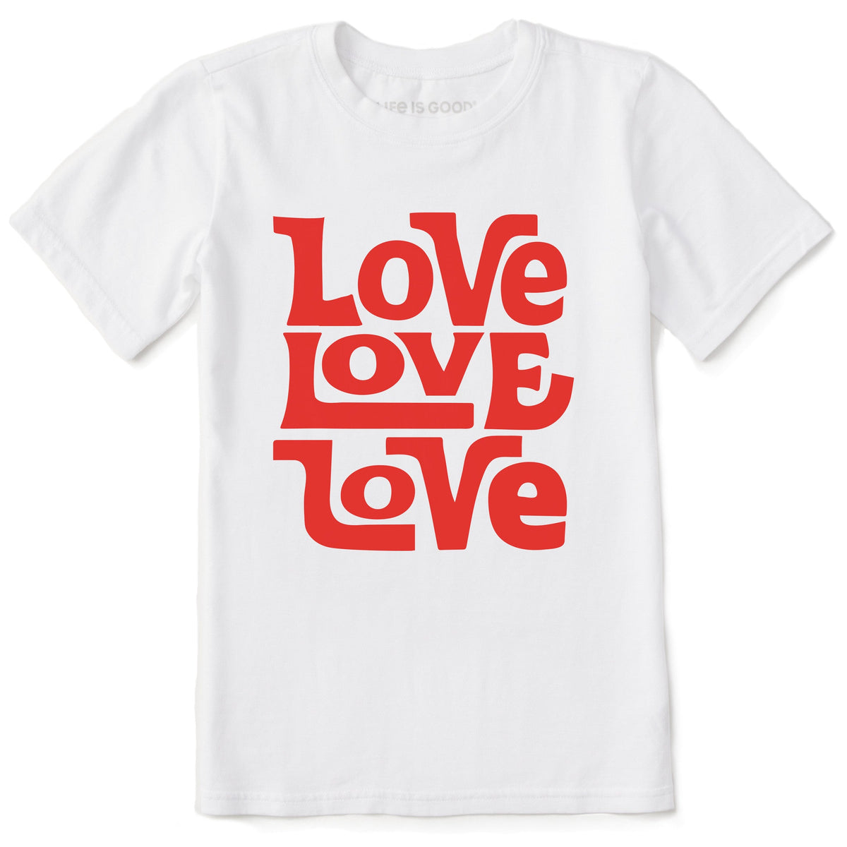 Kids Love Stack Short Sleeve Crusher Tee
