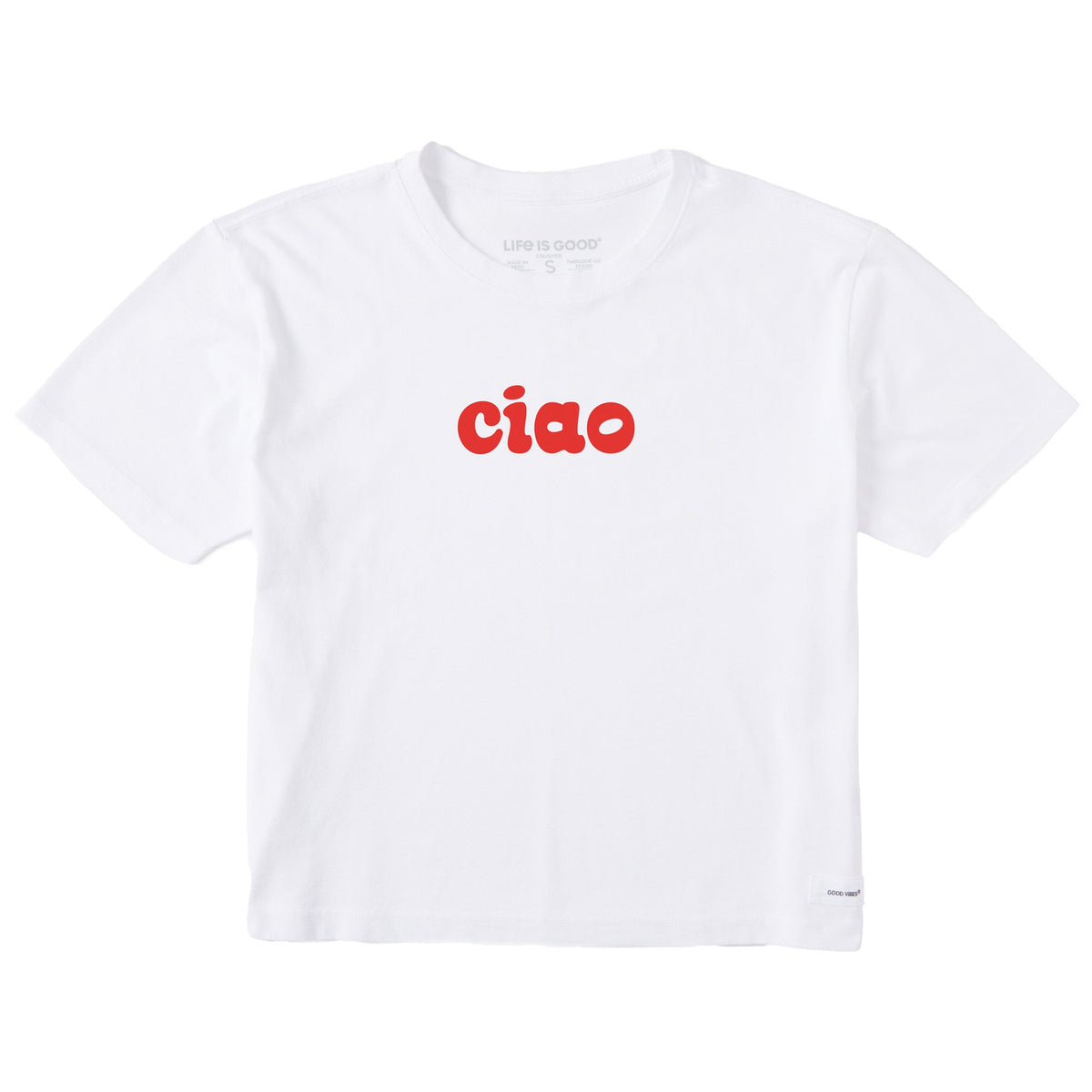 Women's Ciao Bubbly Short Sleeve Crusher Boxy Tee