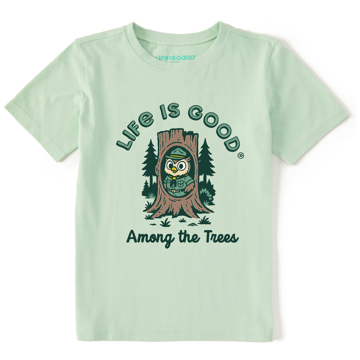Kids Owl Among the Trees Short Sleeve Crusher Tee