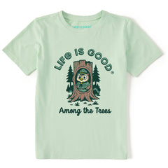 Kids Owl Among the Trees Short Sleeve Crusher Tee