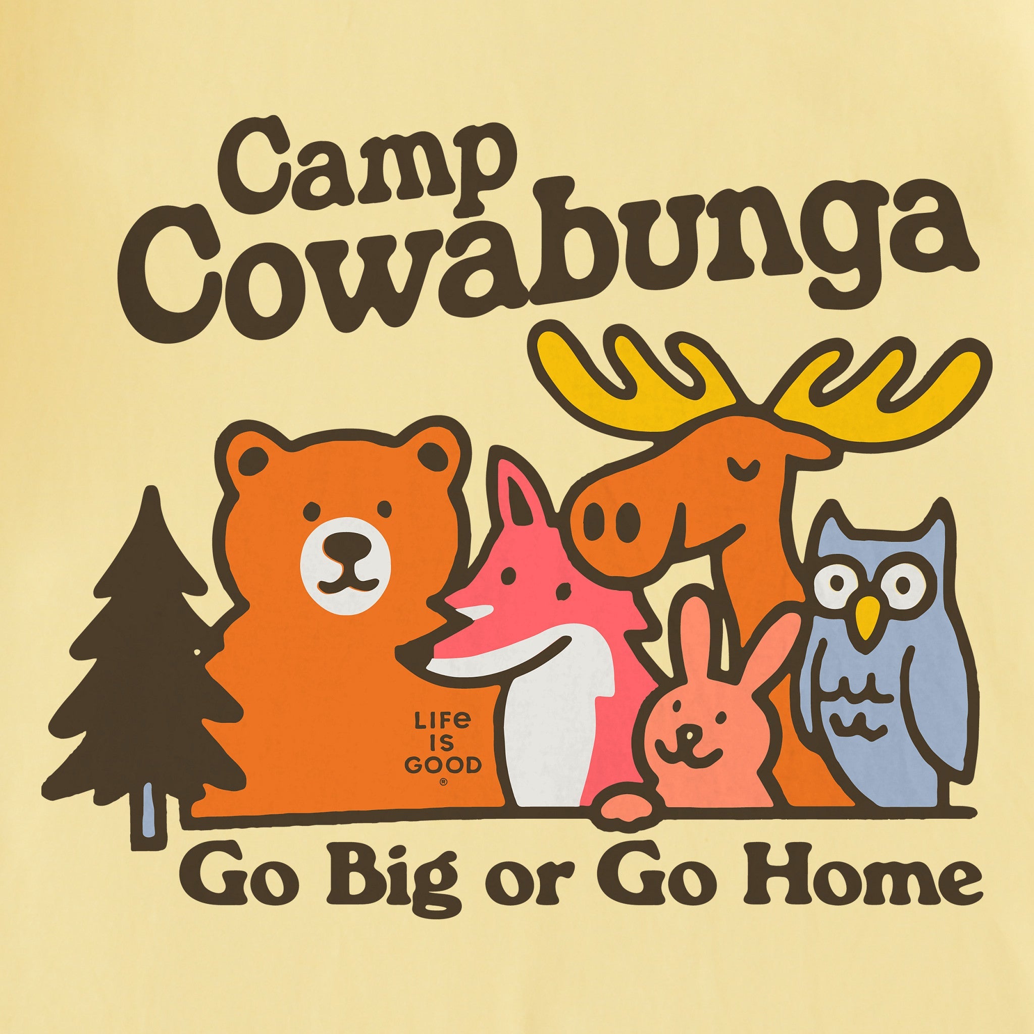 Kids Camp Cowabunga Short Sleeve Crusher Tee