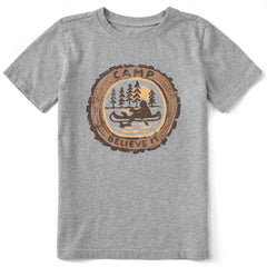 Kids Camp Believe It Short Sleeve Crusher Tee